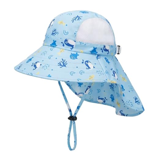 JoyPicks Kids' UPF 50+ Sun Hat w/ Wide Brim & Neck Flap Deal