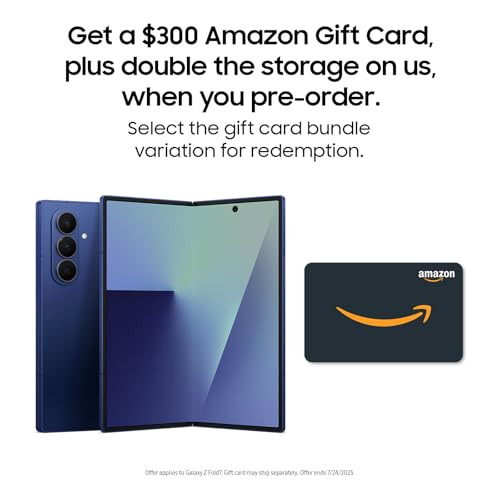 Samsung Galaxy Z Fold7 Cell Phone with Gift Card and Storage Upgrade