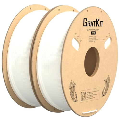 GratKit White PETG Filament Bundle