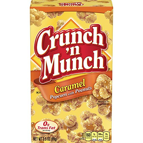 Crunch 'n Munch Caramel Popcorn with Peanuts 12-Pack