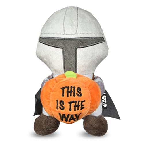 STAR WARS Halloween The Mandalorian Squeaky Plush Pet Toy