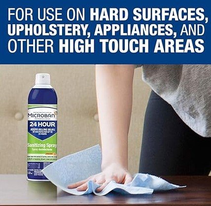 Professional Microban Aerosol Disinfectant Spray, 15 Oz.