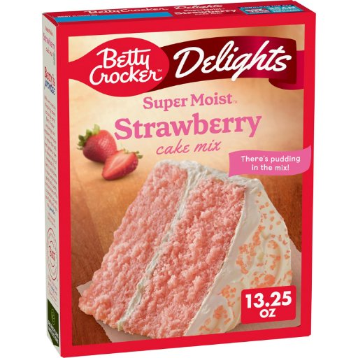 Betty Crocker Delights Super Moist Strawberry Cake Mix