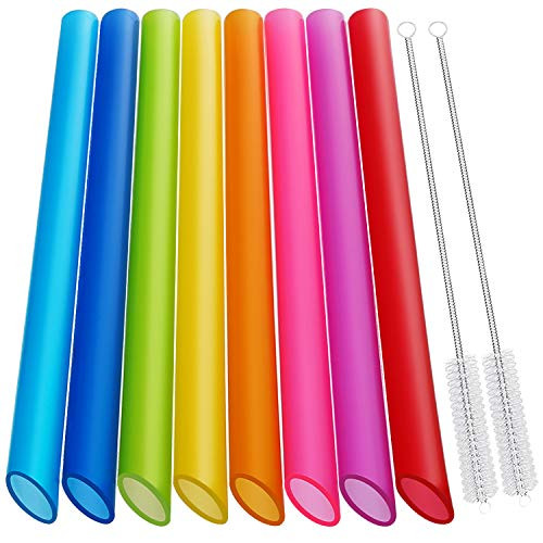 Reusable Boba and Smoothie Straws Set