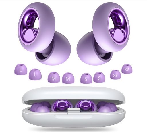 Ear Plugs for Sleeping W/8 Ear Tips