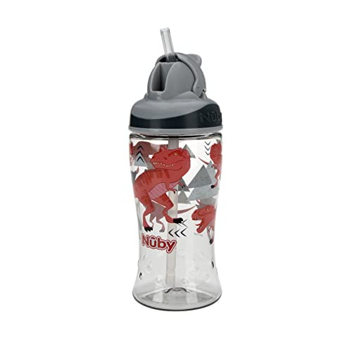 Nuby Thirsty Kids No Spill Flip-It Boost Tritan Travel Cup, 12 Oz.