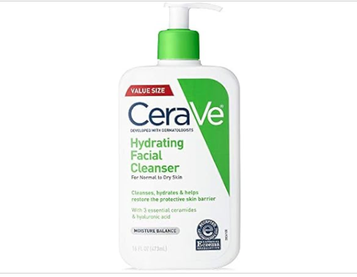 CeraVe Hydrating Face Wash and Neutrogena Hydro Boost Mask  