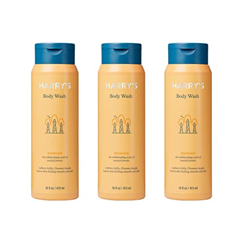 Harry's Men's Body Wash Shower Gel (Redwood) 3-Pack
