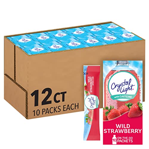 Crystal Light Sugar-Free Wild Strawberry On-The-Go Powdered Drink Mix 12-Pack 10-Count Deal