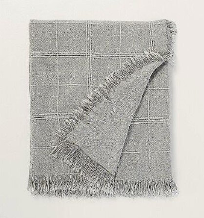 Hearth & Hand Magnolia  Fringe Throw Blanket, 60" x 50"