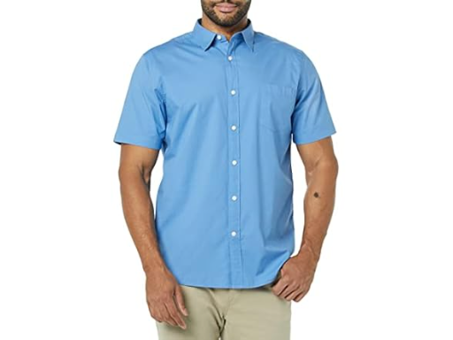 Amazon Essentials Men's Slim-Fit Poplin Shirt (Various Colors)