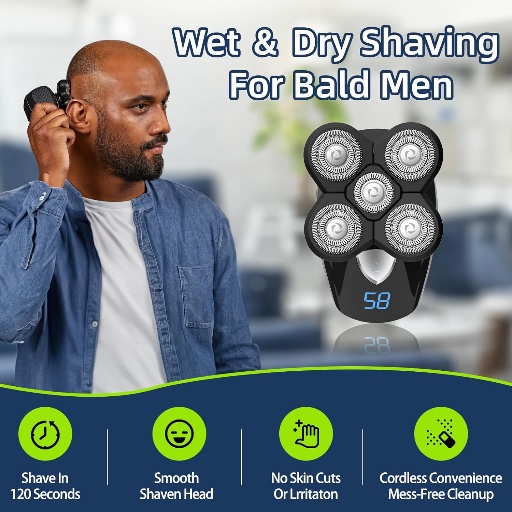 Electric Head Shaver for Bald Heads