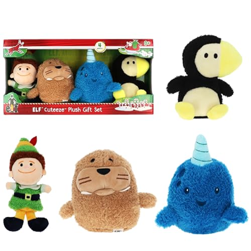 4-Piece 6" Kids Preferred Elf Cuteeze Plush Set