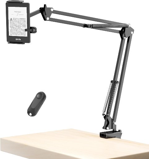 Tablet Holder for Kindle Reading with Remote Page Turner