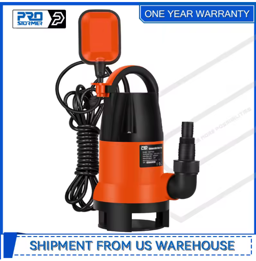 PROSTORMER 1HP 3700GPH Submersible Sump Pump