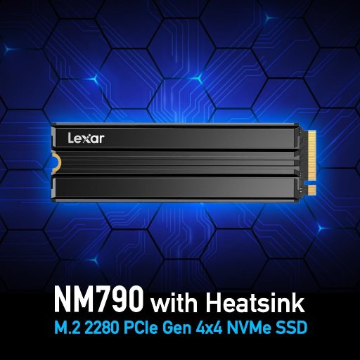 Lexar NM790 2TB Internal SSD with Heatsink