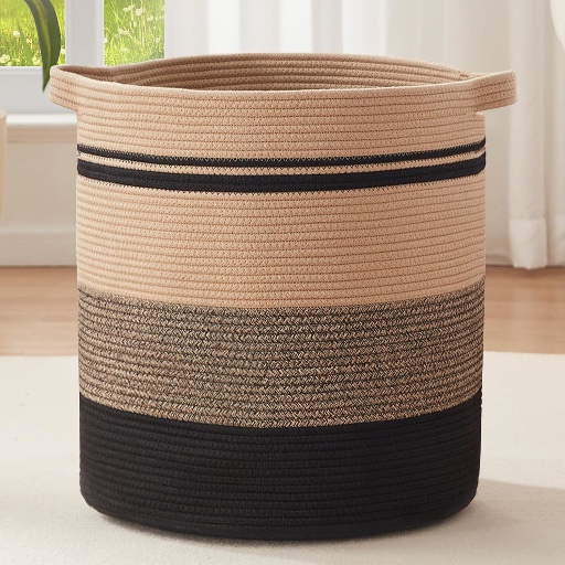 Woven Laundry Basket Hamper