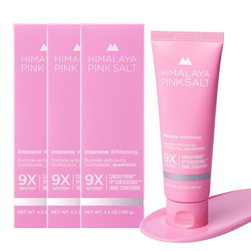 Himalaya Pink Salt Intensive Whitening Toothpaste, Pack of 3