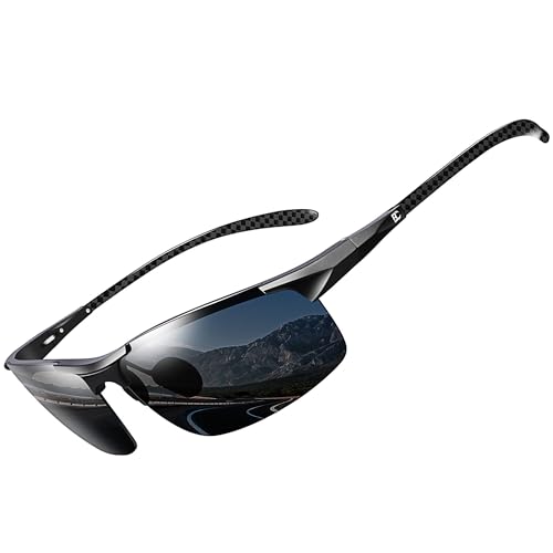 BIRCEN Mens Carbon Fiber Polarized Sunglasses