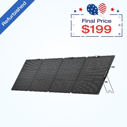 EcoFlow 220W NextGen Solar Panel Kit Refurbished