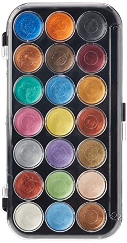 Yasutomo Pearlescent Watercolor Set, 21 Colors