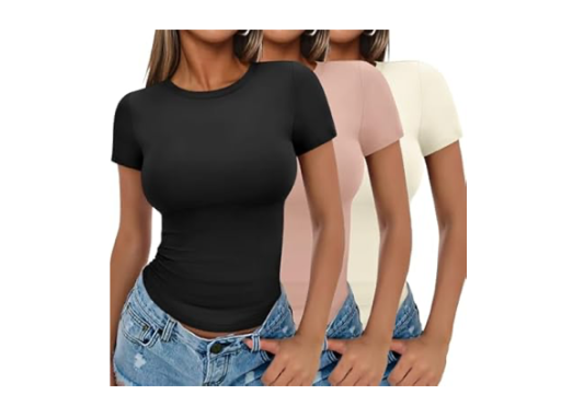 Ekouaer Womens T-Shirts - 3 Pack