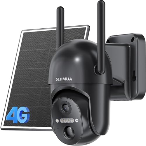 SEHMUA 4G LTE Cellular Solar Security Camera Wireless Outdoor Deal