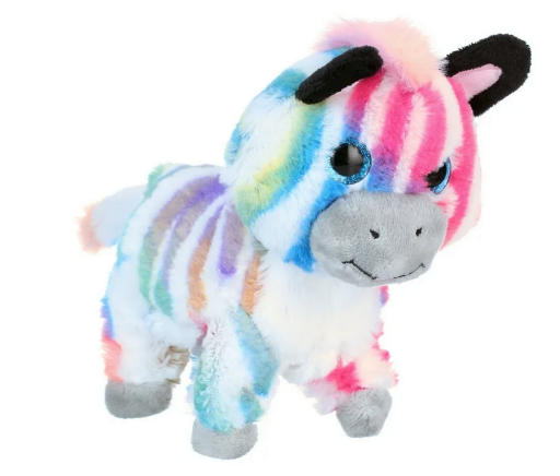 Kid Connection 6" Miniature Electronic Walking Pet Rainbow Zebra