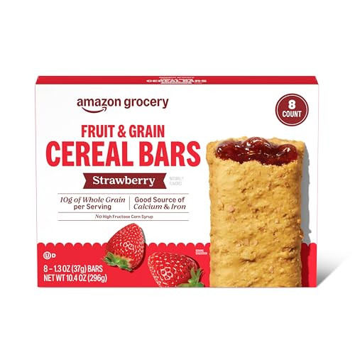 Happy Belly Fruit & Grain Strawberry Cereal Bars, 8 Count