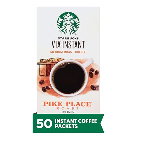 50-Count Starbucks VIA Medium Roast Instant Coffee (Pike Place)