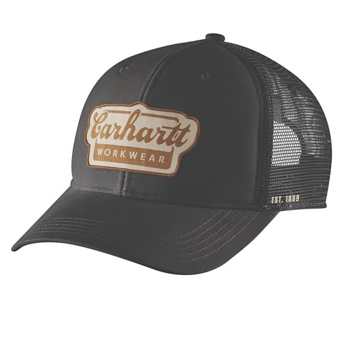 Carhartt Men's Rugged Flex Twill Mesh-Back Script Patch Cap