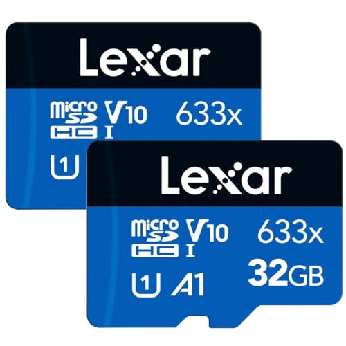 2 Pack of 32 GB Lexar High-Performance Micro SD Cards