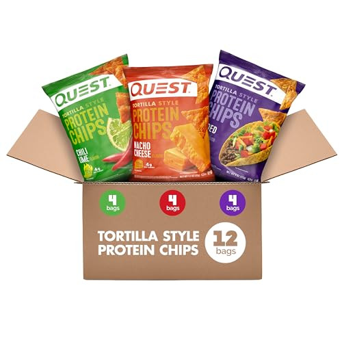 Quest Nutrition Tortilla Style Protein Chips Variety Pack, 12 Count