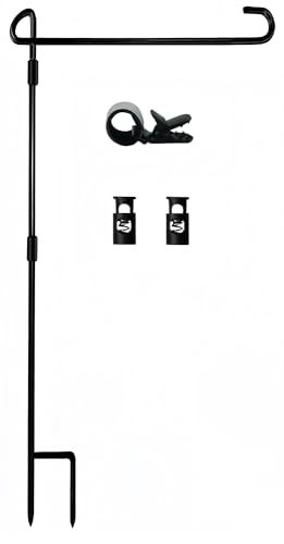 Akeydeco Garden Flag Pole Stand Holder