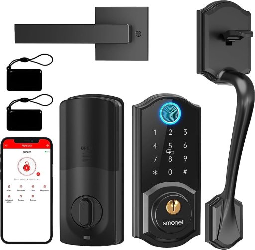 Smonet Keyless Entry Door Lock with Handle