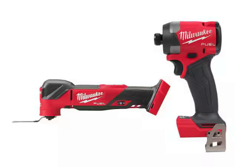 Milwaukee M18 FUEL 18V Lith-Ion Cordless Brushless Oscillating Multi-Tool w/ 1/4 in. Impact Driver