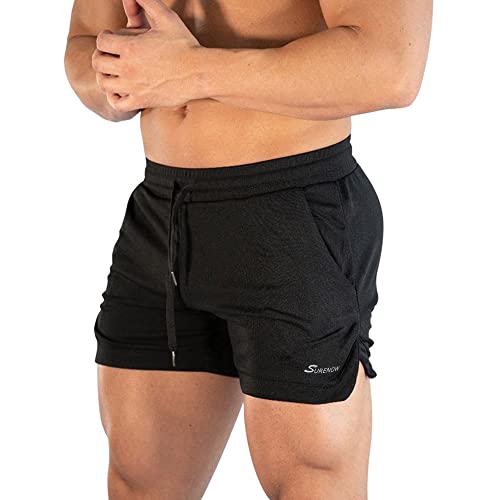 Surenow Men's Breathable Lightweight Athletic Training Shorts Deal