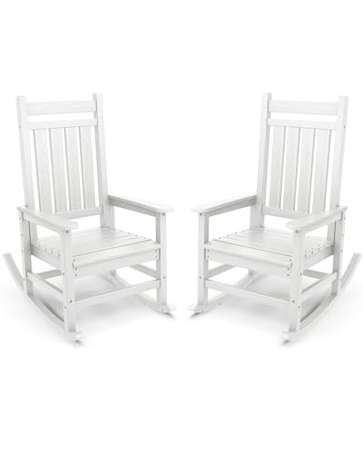 Serwall Outdoor Rocking Chairs, Set of 2