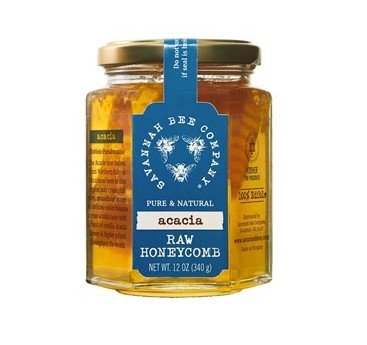 2 Pack of Savannah Bee Company Acacia Honeycomb in a Jar