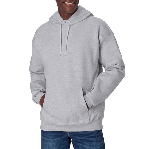 Hanes Men's Ultimate Heavyweight Fleece Hoodie Sweatshirt Light Steel Deal