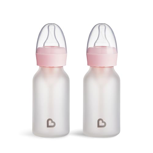 Munchkin Bond Silicone Coated Glass Baby Bottles 6-Pack 4-Oz Deal