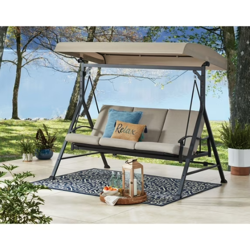 Mainstays Belden Park Convertible Daybed Porch Swing