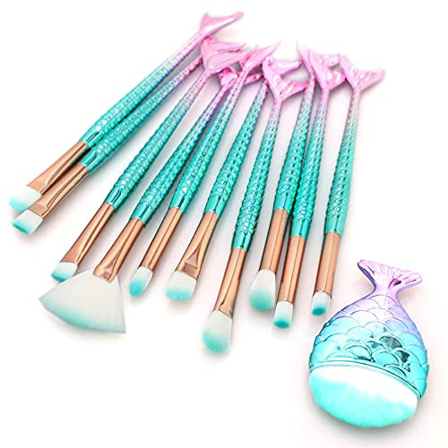 Nicemovic Mermaid Makeup Brush Set