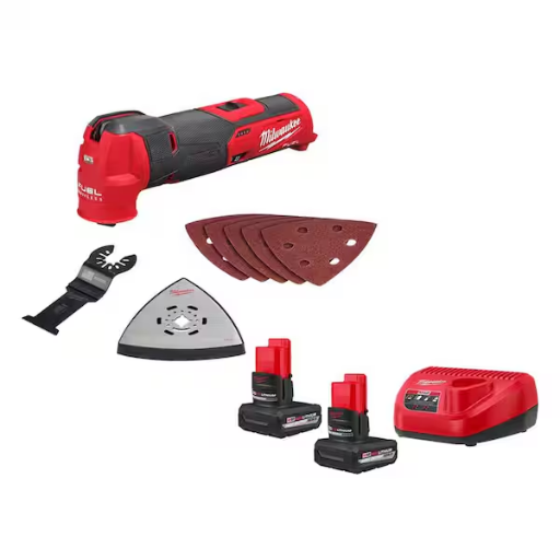 Milwaukee M12 FUEL Oscillating Multi-Tool Kit with Batteries and Charger