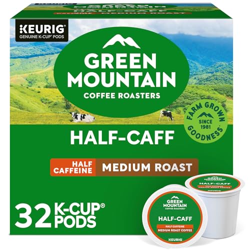 Green Mountain Coffee Roasters Half Caff, 32-Count Single-Serve Keurig K-Cup Pods Deal