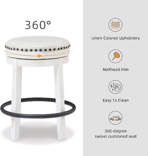 Signature Design by Ashley Valebeck 24" Swivel Stool