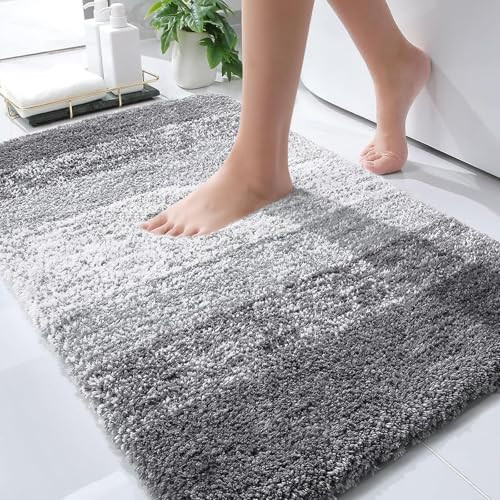 OLANLY Microfiber Bathroom Rug, 30" x 20"