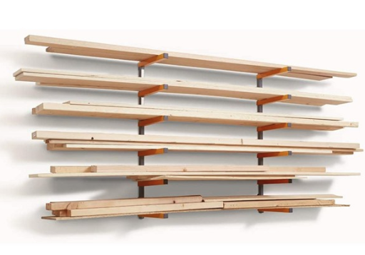 Bora Metal 6 Tier Indoor/Outdoor Wood Organizer and Lumber Storage Rack