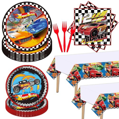 Hot Racing Car Party Tableware Set