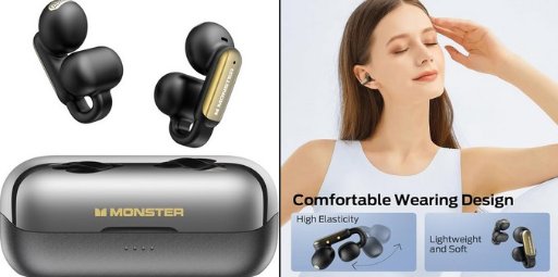Monster Open AC601 Wireless Earbuds W/32H Playtime
